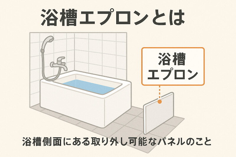 浴槽エプロンの解説図