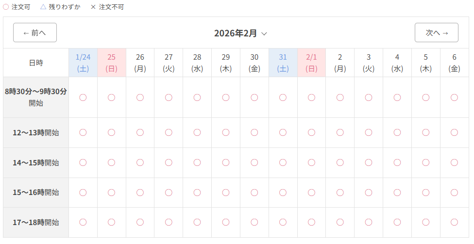 東京ガスの予約状況(21日08時40分更新)